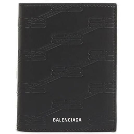 Balenciaga portafoglio in pelle - nero
