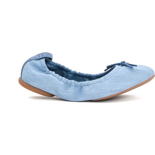 HOGAN ballerina tessuto denim