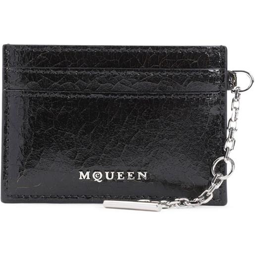Alexander McQueen portacarte sling - nero