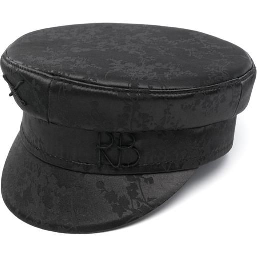 Ruslan Baginskiy cappello a fiori jacquard - nero