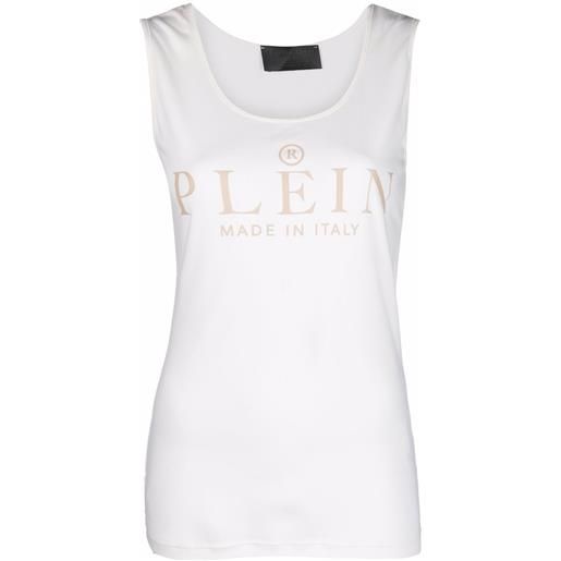 Philipp Plein canotta con stampa - toni neutri