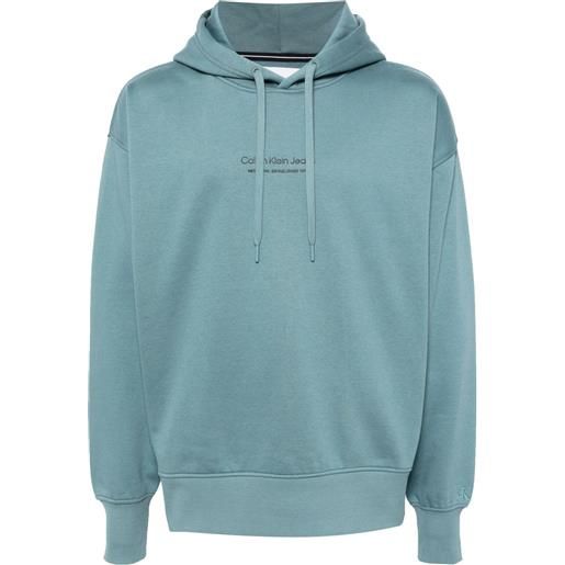Calvin Klein Jeans felpa con cappuccio - blu