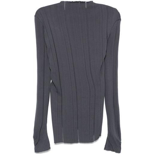 Jade Cropper maglione asimmetrico - grigio