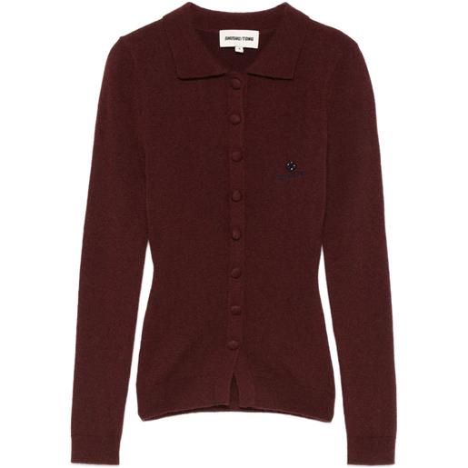 SHUSHU/TONG cardigan con bottoni - rosso