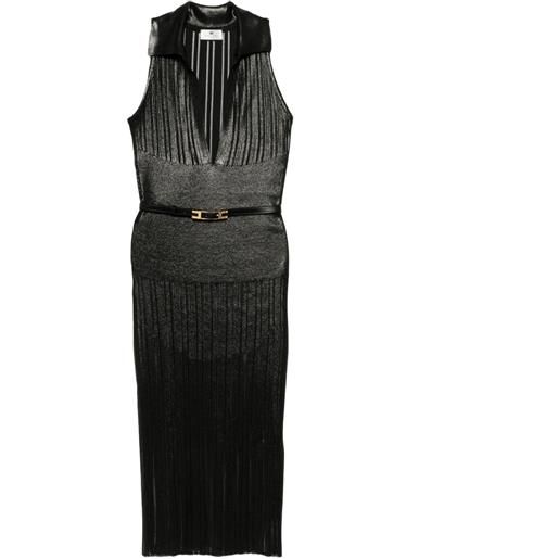 Elisabetta Franchi abito lamé - nero