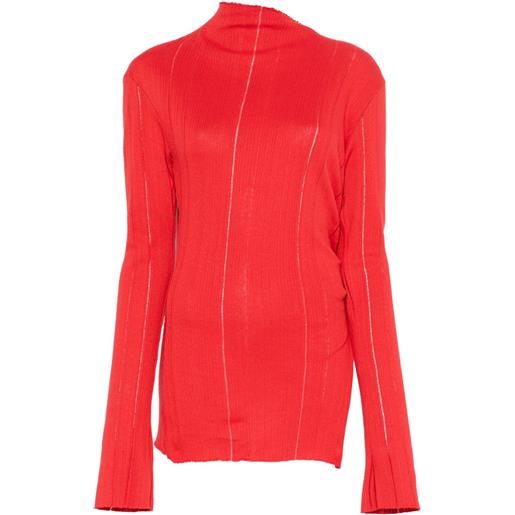 Jade Cropper top con spacco - rosso