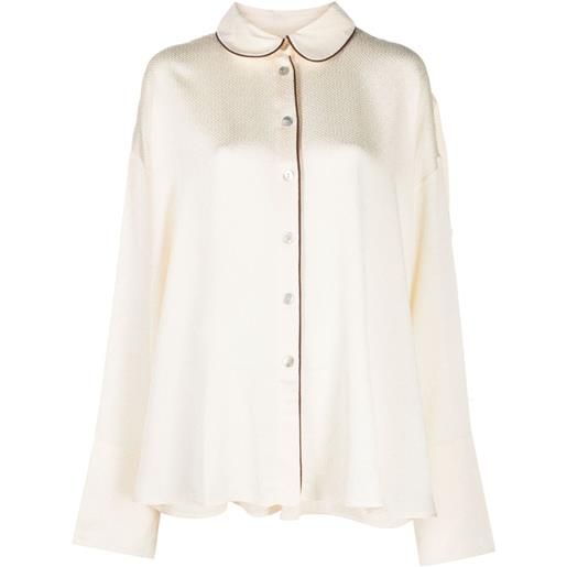 Sleeper top pigiama pastelle con motivo jacquard - toni neutri