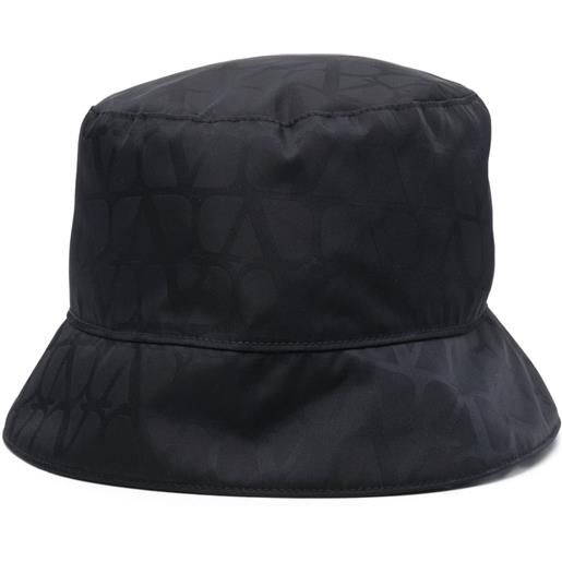 Valentino Garavani cappello bucket toile iconographe reversibile - blu