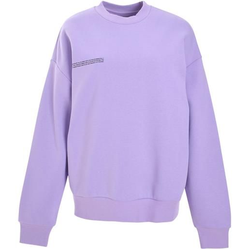 Pangaia felpa con stampa logo - viola