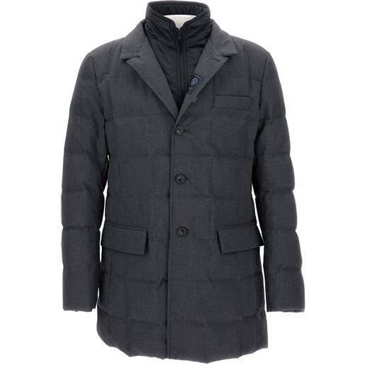 Fay cappotto con bottoni - grigio