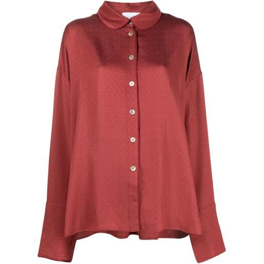 Sleeper top pigiama pastelle con motivo jacquard - rosso