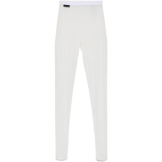 Marine Serre collant in rete - bianco