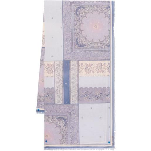 ZIMMERMANN pareo in cotone con stampa - blu