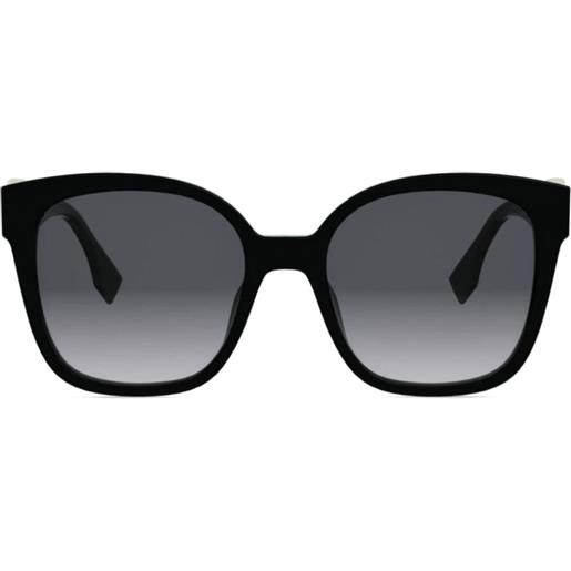 FENDI occhiali da sole squadrati - nero