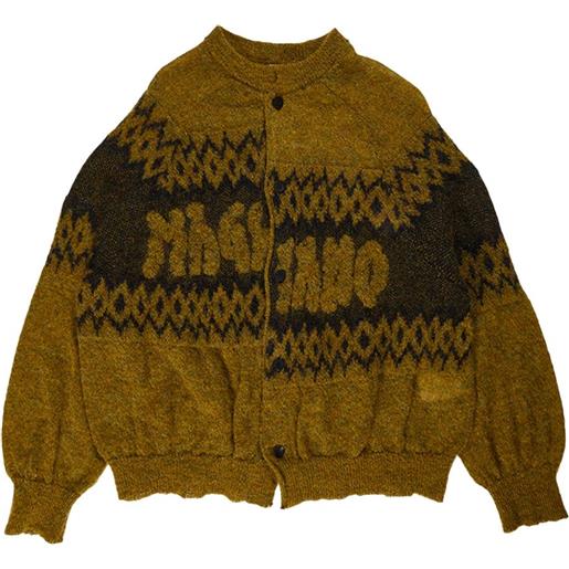Magliano cardigan asimmetrico - giallo