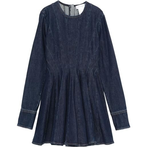 Sportmax abito aereo con inserti - blu