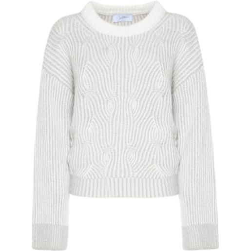 SoAllure maglia collo a cratere con trecce e lurex