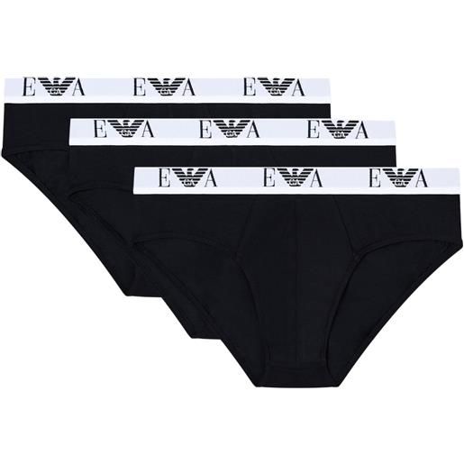 EMPORIO ARMANI pack 3 slip emporio armani essentials in jersey stretch di cotone