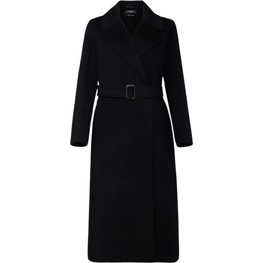Weekend Max Mara cappotto lungo in lana vergine con cintura