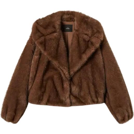 TWINSET giacca corta in faux fur