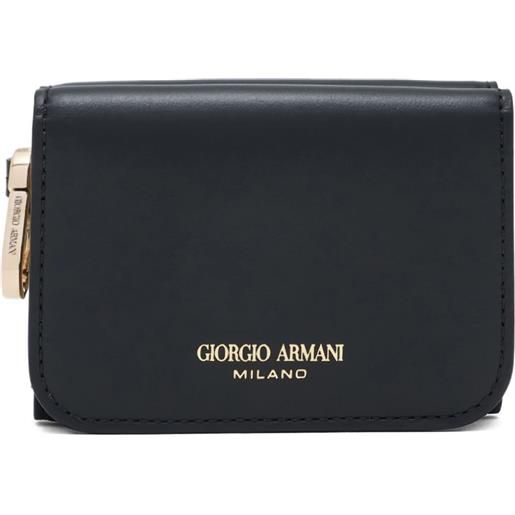 Giorgio Armani portafoglio in pelle - nero