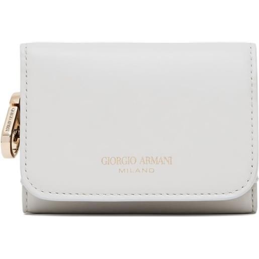 Giorgio Armani portafoglio in pelle - grigio