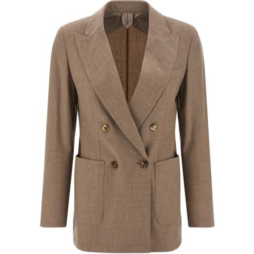 Max Mara blazer doppiopetto harald - toni neutri