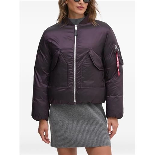 Alpha Industries bomber ma-1 con zip - viola