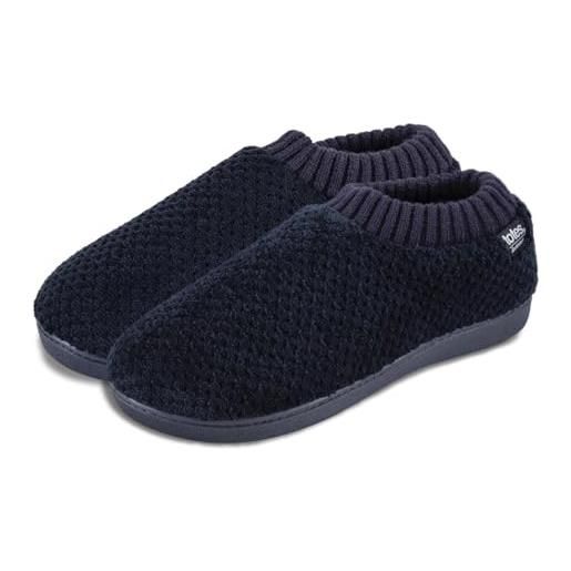 Isotoner pantofole da donna popcorn con retro pieno