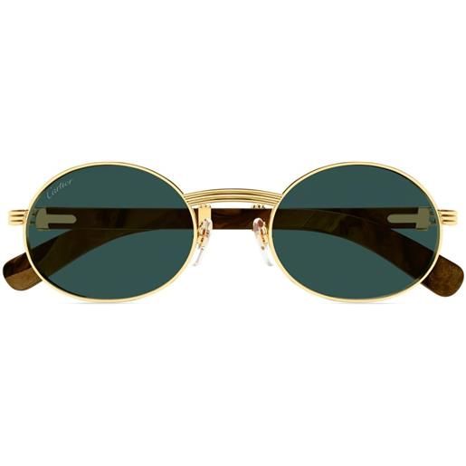 Cartier Eyewear occhiali da sole première de cartier tondi - oro