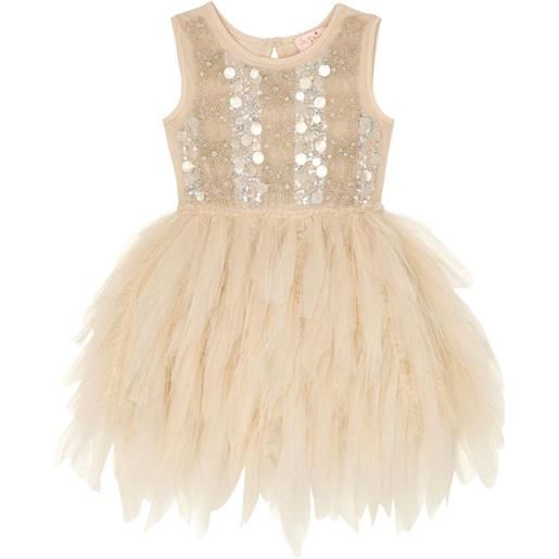 Tutu Du Monde abito glitz con paillettes - toni neutri