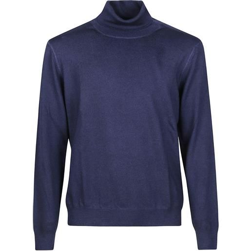 Fay maglione in lana a collo alto - blu