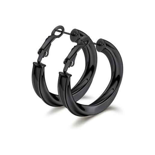 Orecchini A Leva In Argento Sterling 925 Con Opale Nero - Foto 9