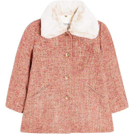 Bonpoint cappotto temaggie con pelliccia