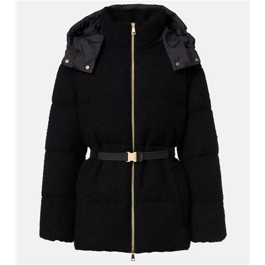 Moncler piumino briante in misto cotone