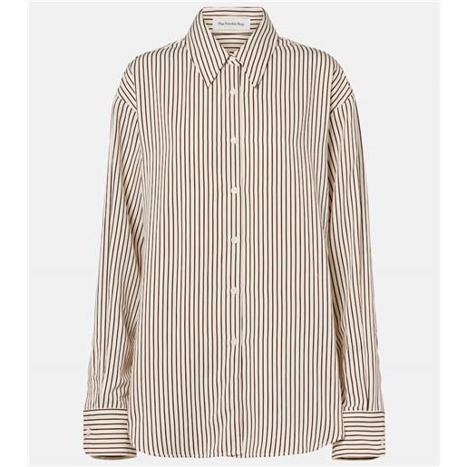 The Frankie Shop camicia peri in raso a righe