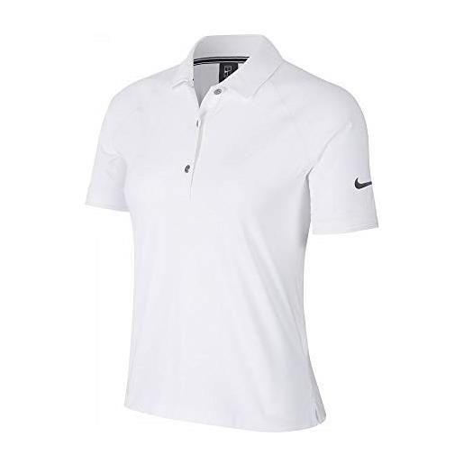 NIKE nikecourt essential - polo da donna nero/bianco l
