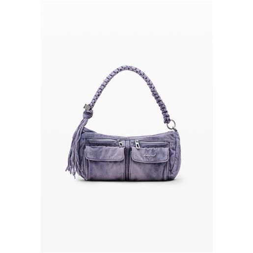 Desigual borsa piccola in denim con fiori