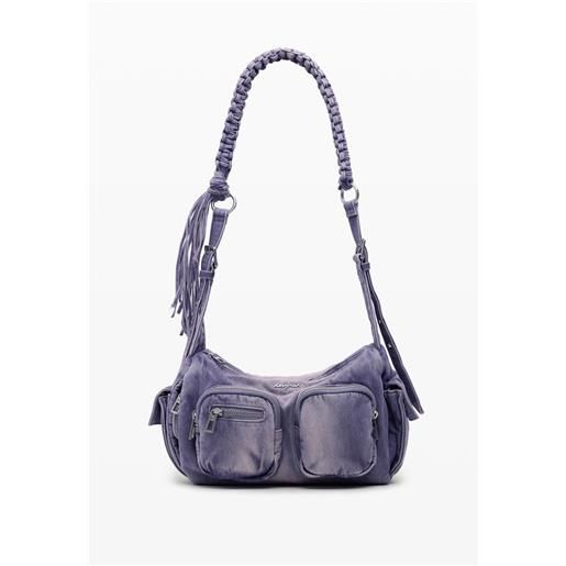 Desigual borsa media in denim con tasche