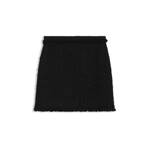 BOSS minigonna in tweed di velluto, nero