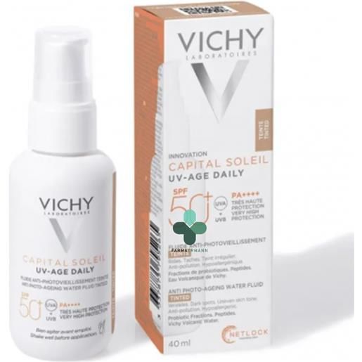 Vichy capital soleil uv-age daily fluido anti fotoinvecchiamento colorato protezione molto alta spf 50+ (40 ml)