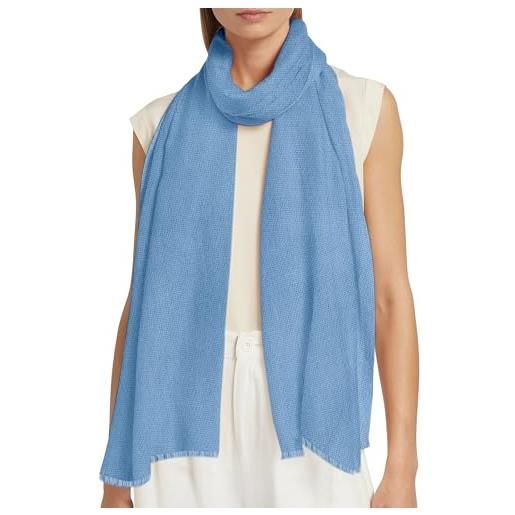 yanopurna sciarpa estiva da donna in 100% cashmere, sciarpa in cashmere tessuta a mano, panno tinta unita e stola, sciarpa leggera per primavera ed estate, unisex, prodotta in nepal (68 x 190 cm