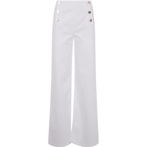 TWINSET jeans svasati - bianco