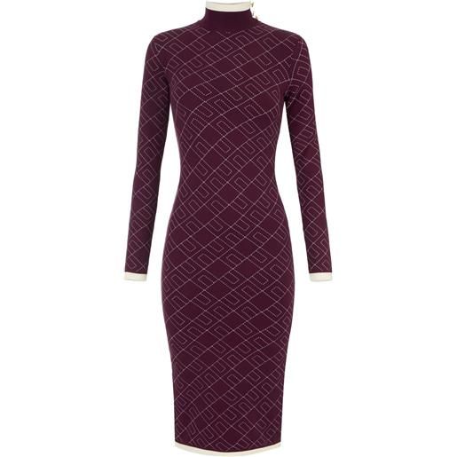 Elisabetta Franchi abito midi con bottoni decorativi - rosso