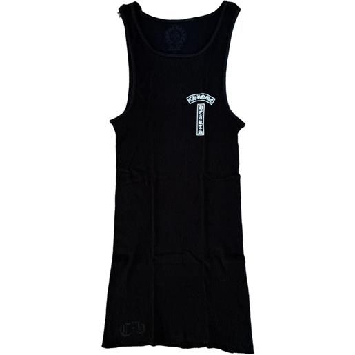 Chrome Hearts canotta con incrocio - nero