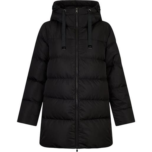 LIU JO piumino trapuntato con cappuccio - nero
