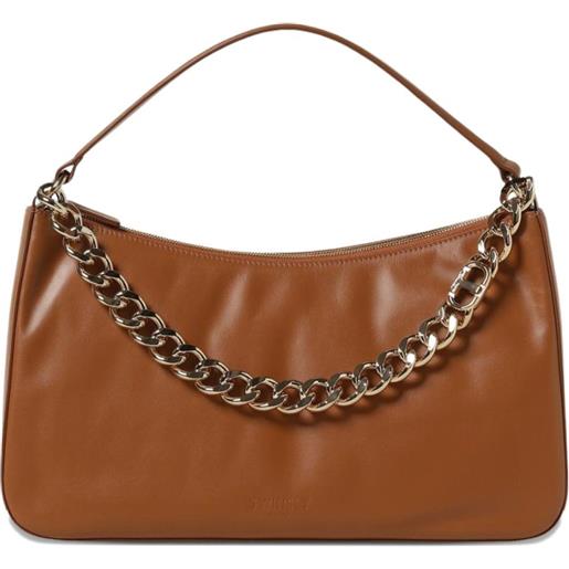 TWINSET borsa a spalla con catena media - marrone