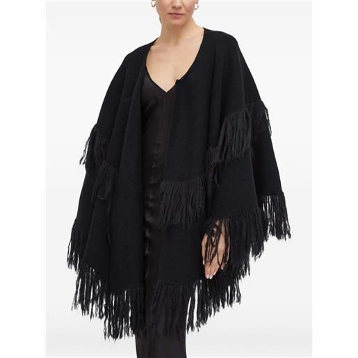 By Malene Birger mantella con frange - nero