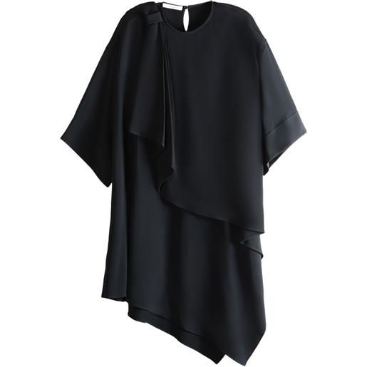 Givenchy abito midi asimmetrico - nero