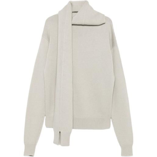 CALVIN KLEIN COLLECTION top mia in maglia - toni neutri